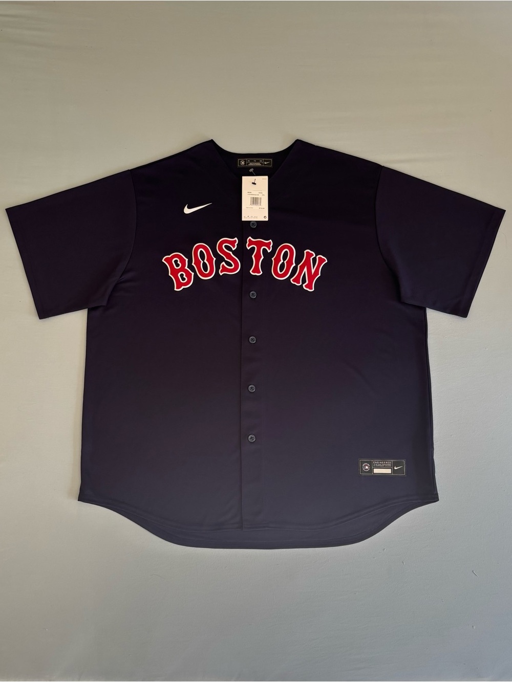 Men’s Nike Boston Red Sox MLB Jersey Navy Blue Size 2XL